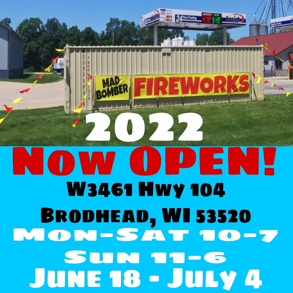 Mad Bomber Fireworks Brodhead, Wisconsin | N 3461, WI-104, Brodhead, WI 53520, USA | Phone: (608) 558-3043
