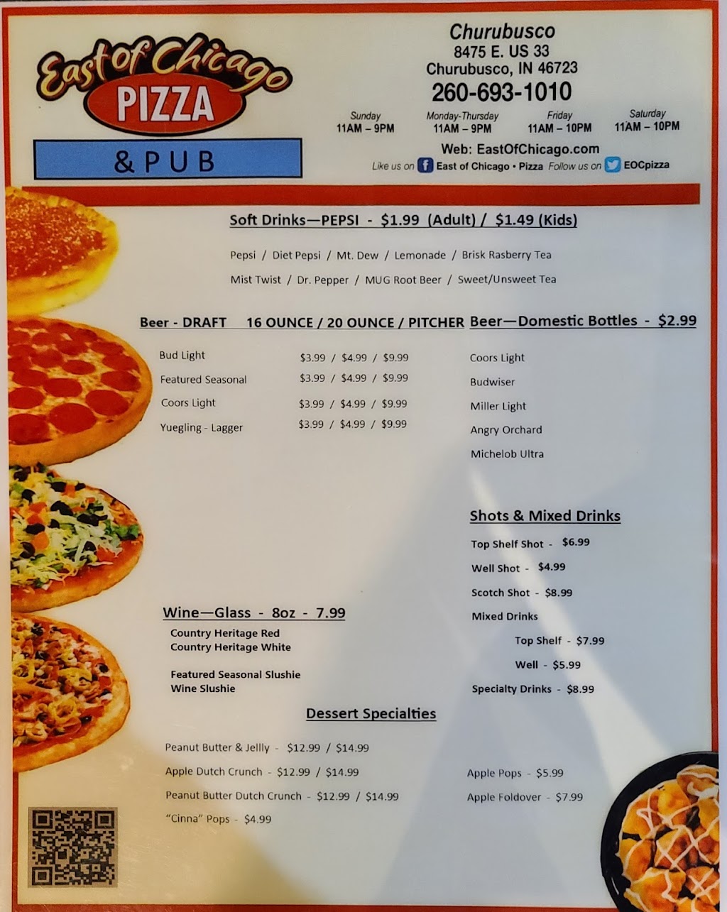 East of Chicago Pizza | 8475 US-33, Churubusco, IN 46723 | Phone: (260) 693-1010