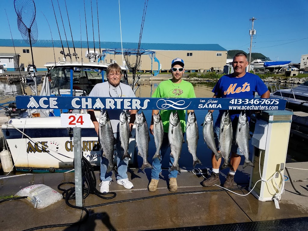 Ace Charters - Lake Ontario Fishing Charters | 13 Basin St Slip 24, Oswego, NY 13126, USA | Phone: (413) 346-7675