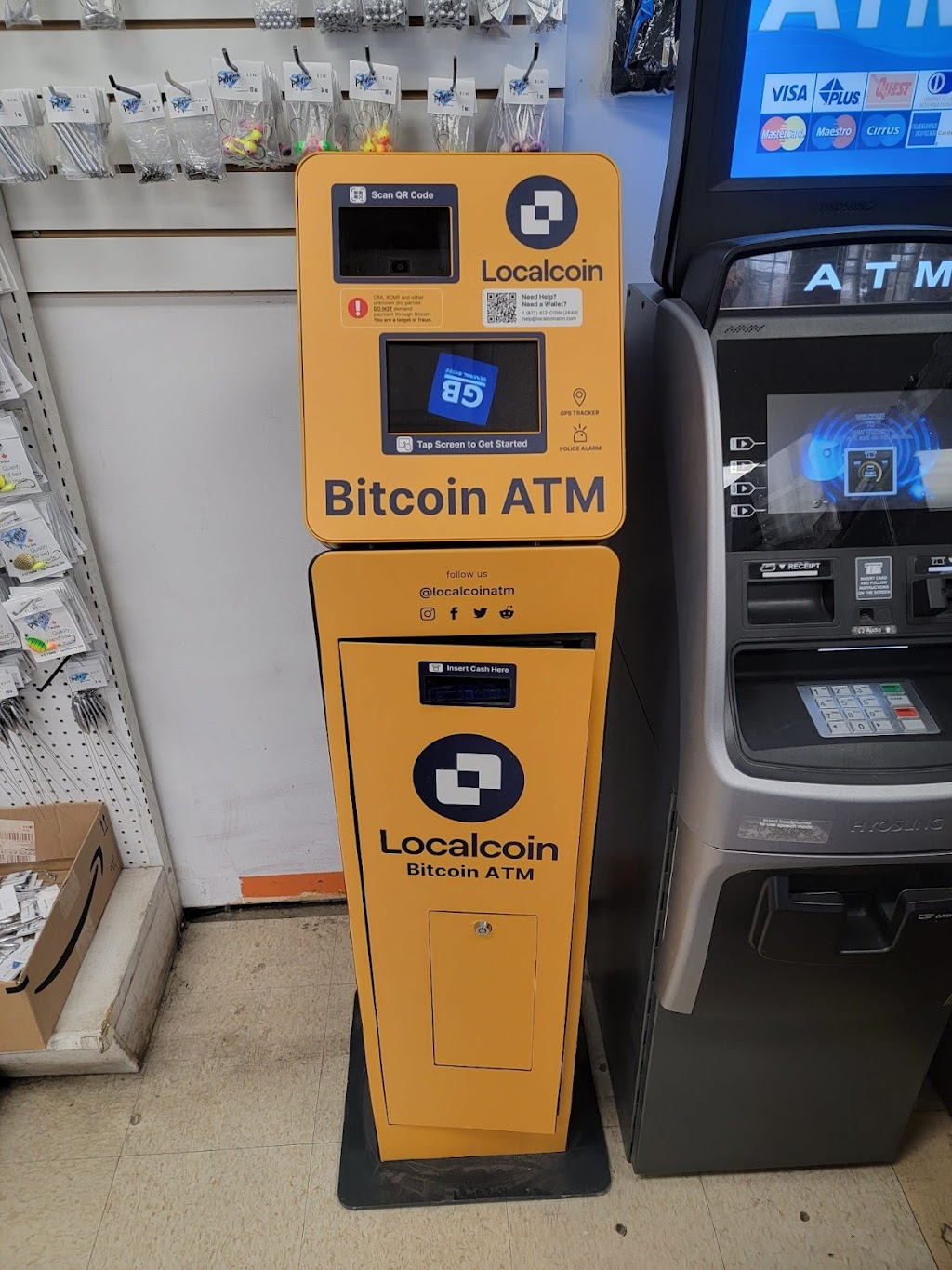 Localcoin Bitcoin ATM - MNM Variety | 1605 Front Rd, Windsor, ON N9J 2B7, Canada | Phone: (877) 412-2646