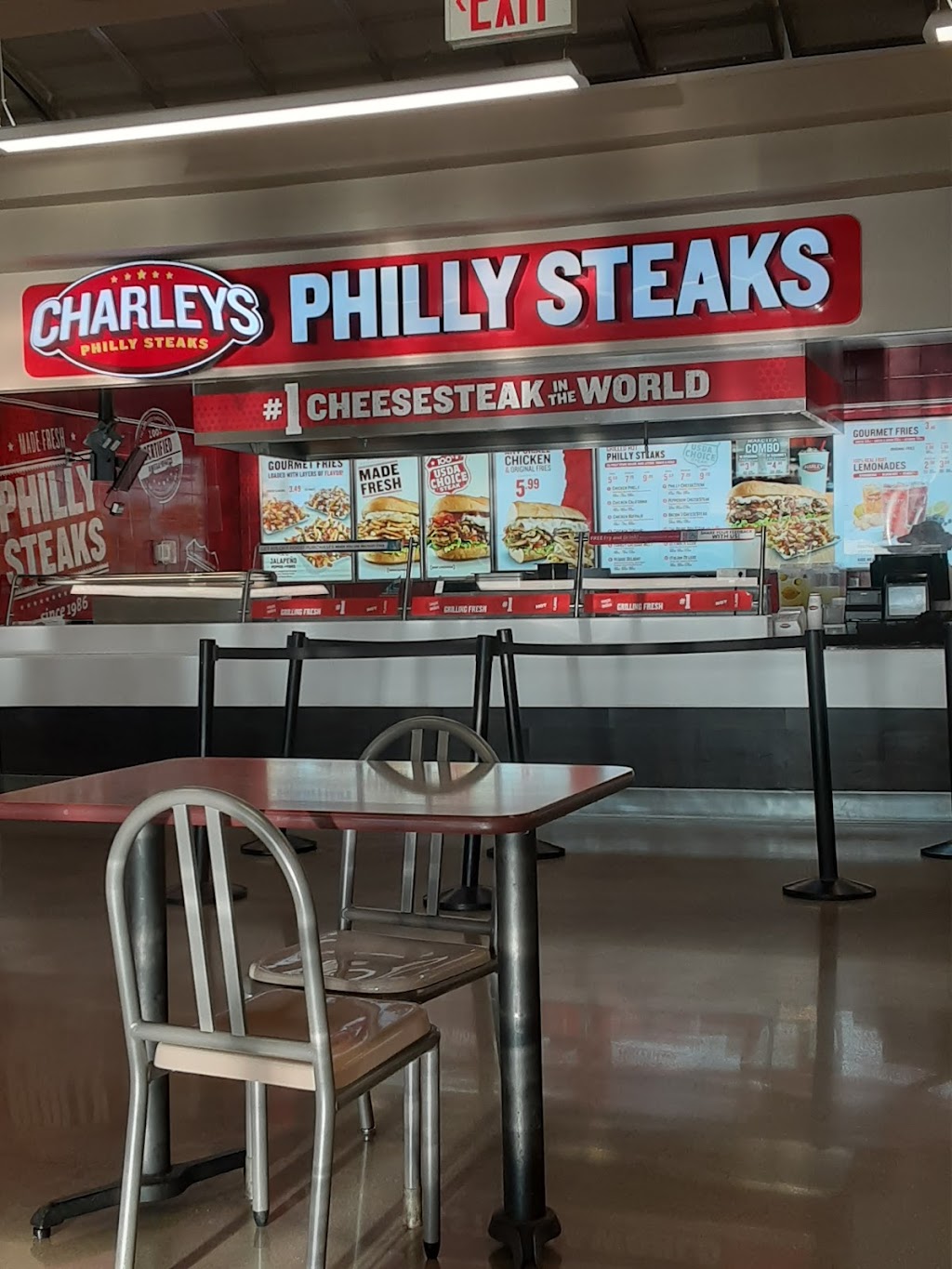 Charleys Cheesesteaks | 127 Gold Vault Rd, Fort Knox, KY 40121, USA | Phone: (214) 312-6464