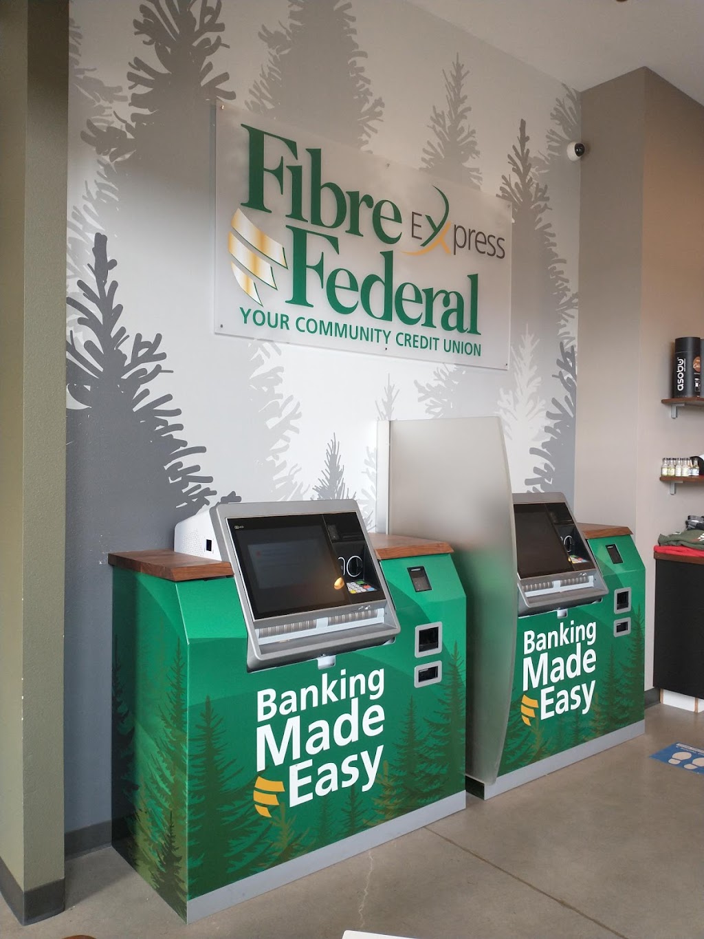 Fibre Federal Credit Union | ITMs Only | 1494 Dike Access Rd, Woodland, WA 98674, USA | Phone: (800) 205-7872