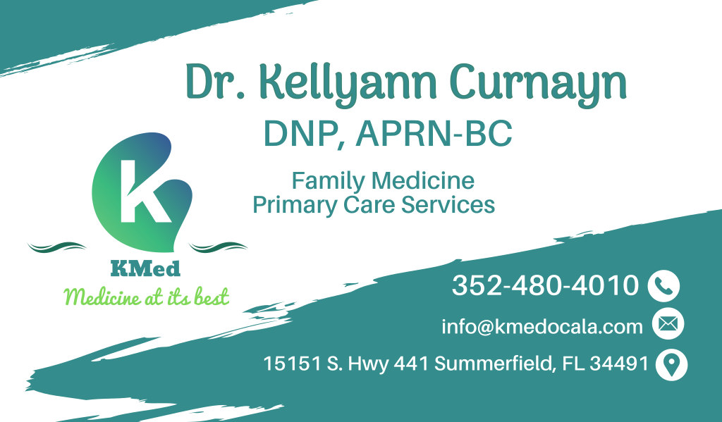 Kmed Dr. Kellyann Curnayn DNP, APRN | 15151 US-441 Suite #300, Summerfield, FL 34491, USA | Phone: (352) 480-4010