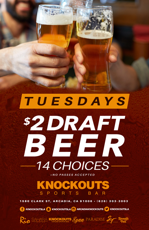 Knockouts - Topless Sports Bar | 1580 Clark St, Arcadia, CA 91006, USA | Phone: (626) 303-3003