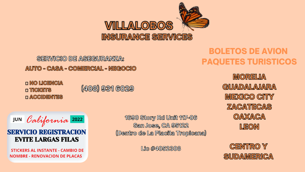Villalobos Insurance Services | 1690 Story Rd Unit 117-06, San Jose, CA 95122, USA | Phone: (408) 931-6029