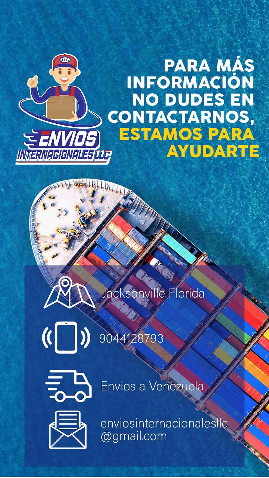 Envios Internacionales llc | solo oficinas administrativas, 2669 Debbie Ct, Jacksonville, FL 32210 | Phone: (904) 412-8793