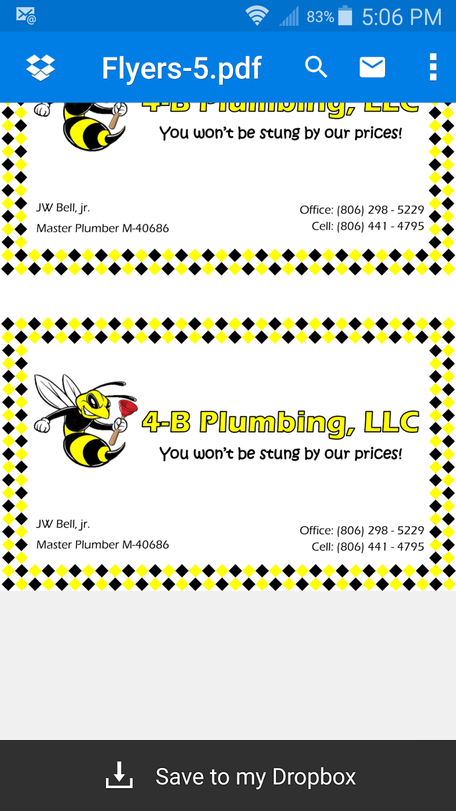 4-B Plumbing,LLC | 802 5th St, Abernathy, TX 79311, USA | Phone: (806) 298-5229