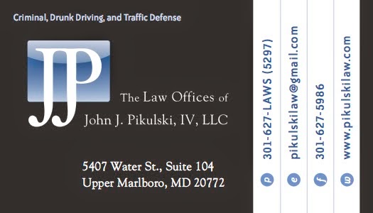 The Law Offices of John J. Pikulski, IV, LLC | 5407 Water St # 104, Upper Marlboro, MD 20772, USA | Phone: (301) 627-5297