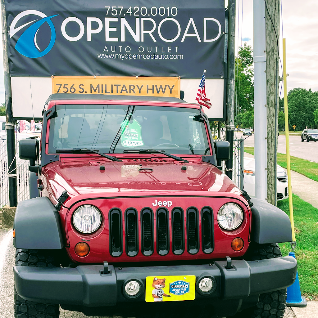 Open Road Auto Outlet | 756 S Military Hwy, Virginia Beach, VA 23464, USA | Phone: (757) 420-0010