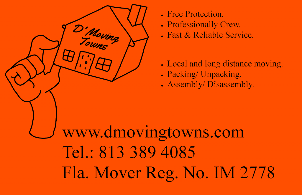 D Moving Towns | 11112 Summer Star Dr, Riverview, FL 33579, USA | Phone: (772) 985-0666