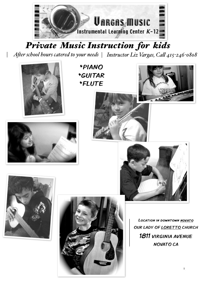 Vargas Private at home Music Instruction | Novato, CA 94945, USA | Phone: (415) 246-0808