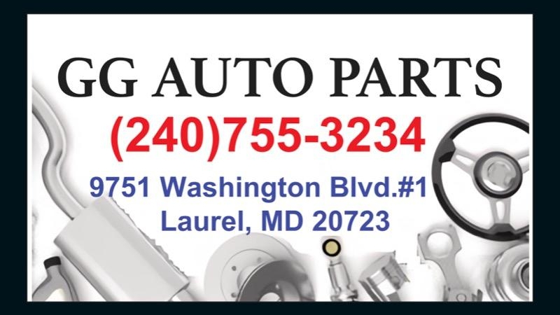 GG Auto Parts | 9753 Washington Blvd N, Laurel, MD 20723, USA | Phone: (240) 755-3234