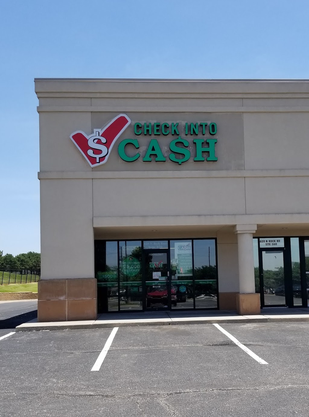 Check Into Cash | 620 N Rock Rd Ste 370, Derby, KS 67037, USA | Phone: (316) 789-9084