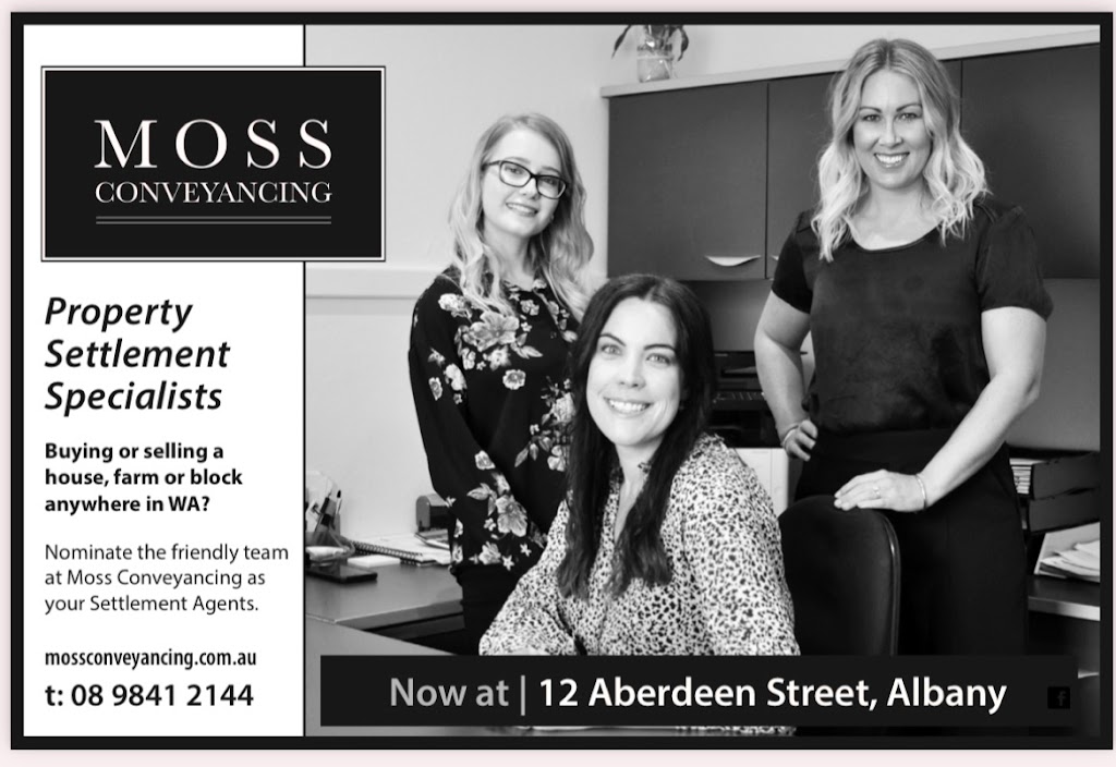 Moss Conveyancing | 12 Aberdeen St, Albany WA 6330, Australia | Phone: (08) 9841 2144