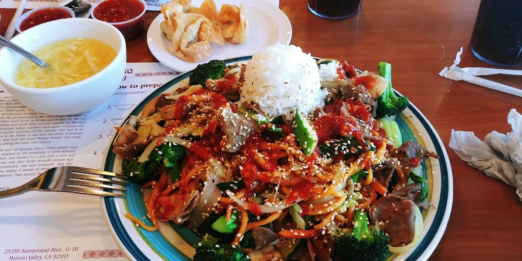 Mongolian BBQ | 25155 Sunnymead Boulevard ste g-1b, Moreno Valley, CA 92553, USA | Phone: (951) 485-9100