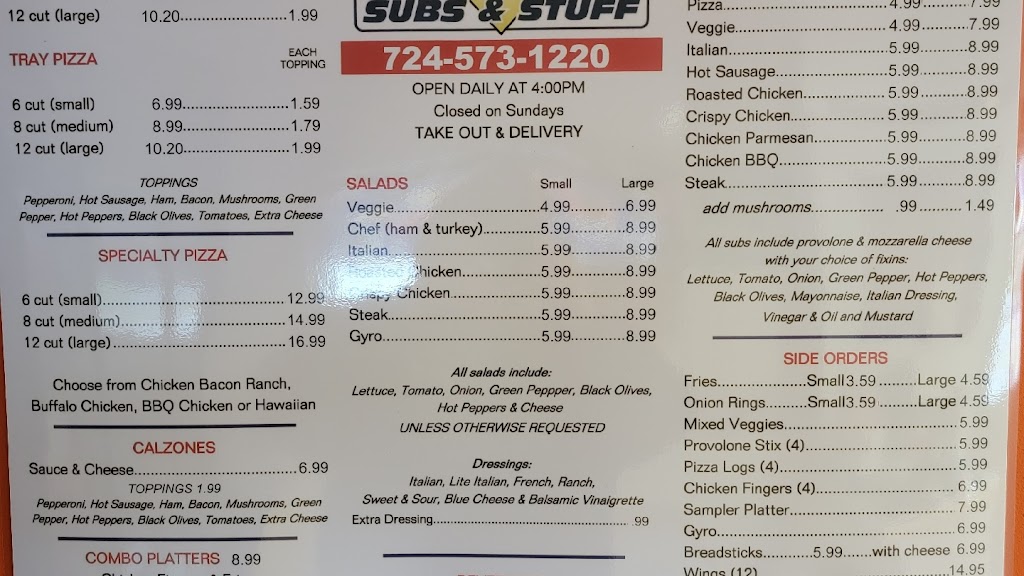 Mikeys Subs & Stuff | 1240 PA-168, Georgetown, PA 15043, USA | Phone: (724) 573-1220