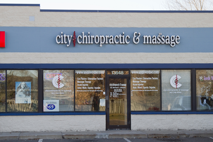 City Chiropractic and Massage | 15190 Bluebird St NW #108, Andover, MN 55304, USA | Phone: (763) 706-8900