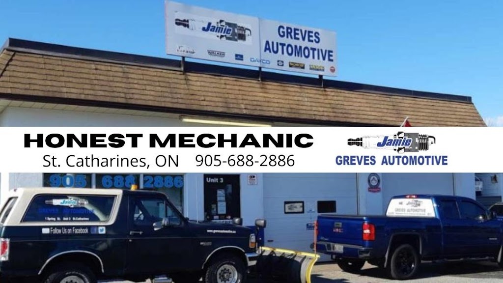 Greves Automotive Services Ltd. | 1 Spring St Unit 3, St. Catharines, ON L2P 1Z6, Canada | Phone: (905) 688-2886