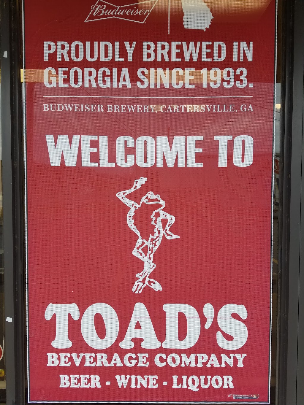 Toads Beverage Co | 481 Old Mill Pl, Cartersville, GA 30120, USA | Phone: (770) 607-1233