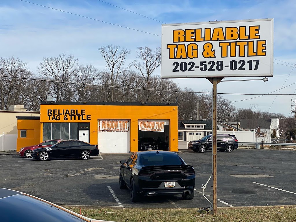 Reliable Tag and Title LLC | 6716 Livingston Rd, Oxon Hill, MD 20745, USA | Phone: (301) 753-7926