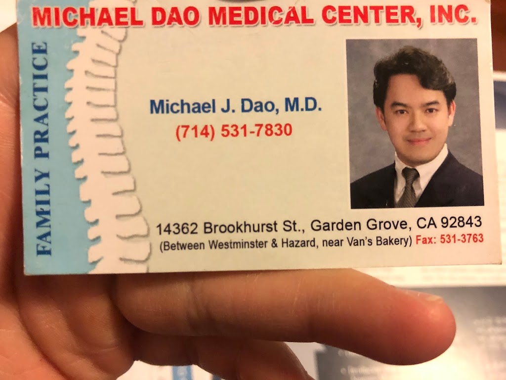 Michael Dao Medical Center Inc | 14362 Brookhurst St, Garden Grove, CA 92843, USA | Phone: (714) 531-7830