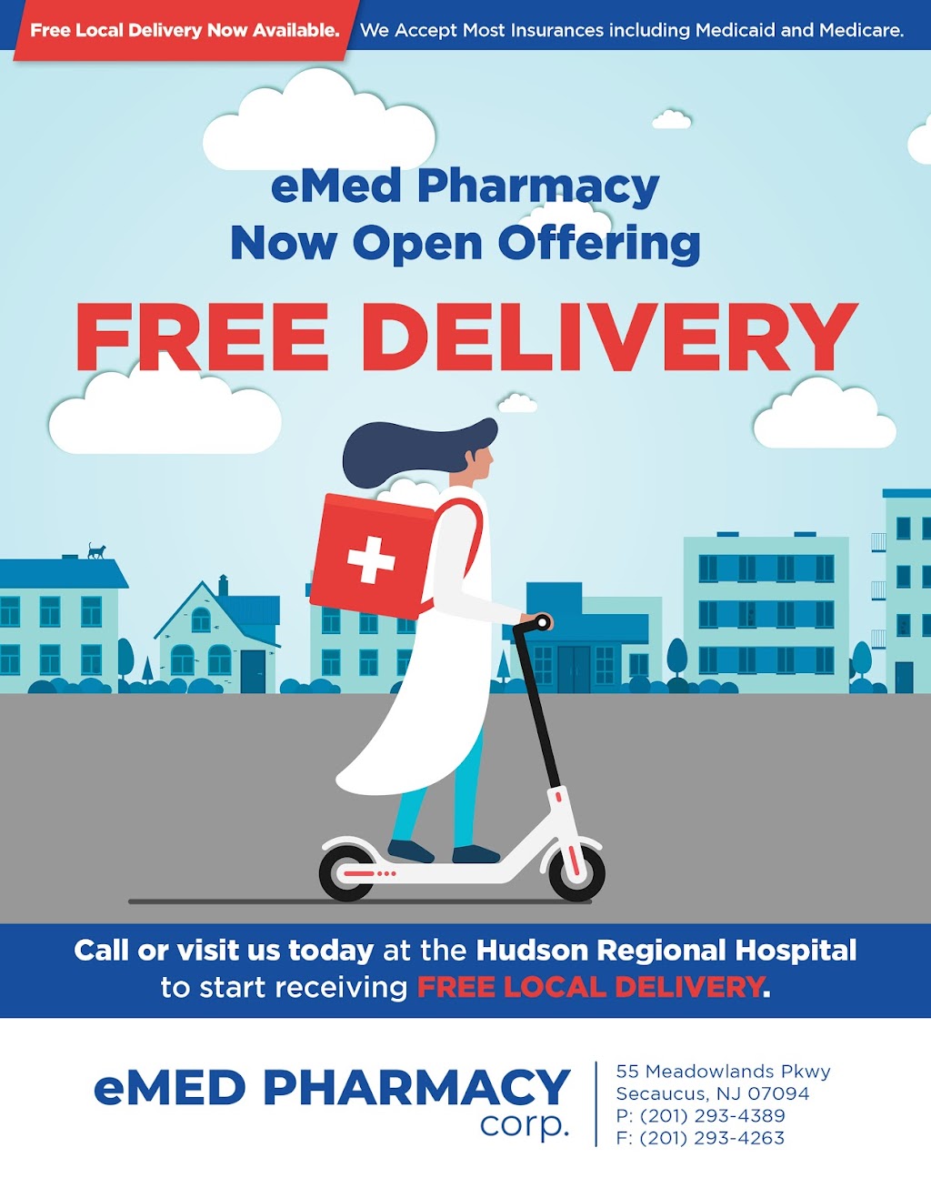 eMed Pharmacy Corp. | 55 Meadowlands Pkwy, Secaucus, NJ 07094, USA | Phone: (201) 293-4389
