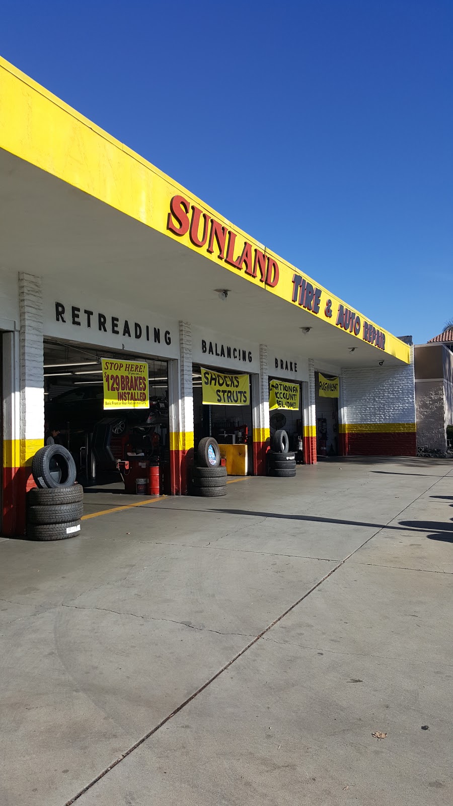 Sunland Tire & Auto Repair | 461 E Foothill Blvd, Upland, CA 91786, USA | Phone: (909) 982-1396
