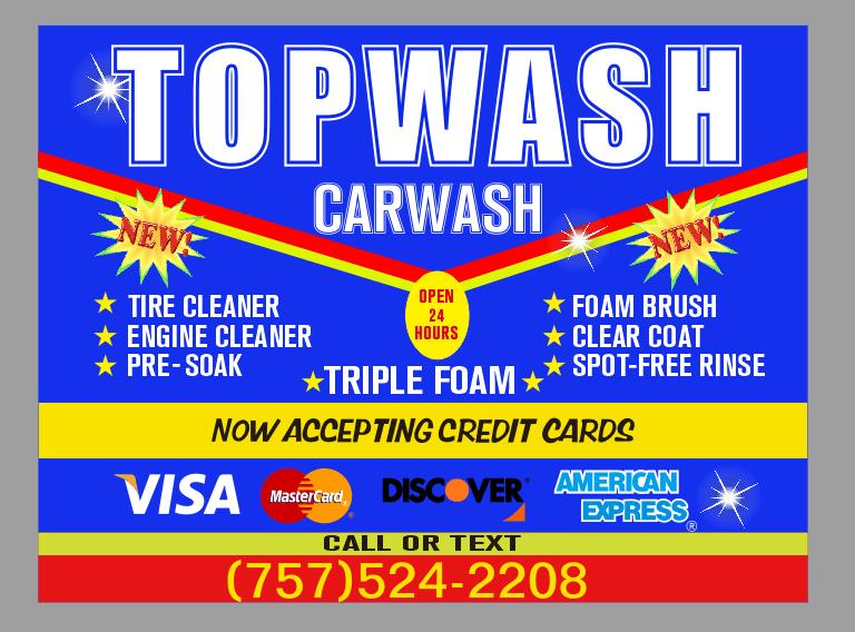 Top Wash | 939 Aberdeen Rd, Hampton, VA 23666, USA | Phone: (757) 524-2208