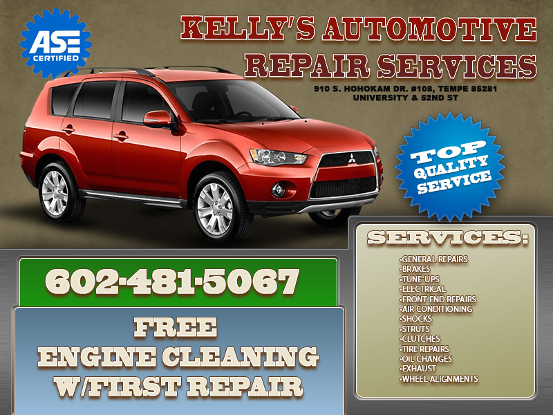 Kellys Automotive Repair Services | 3640 E Washington St, Phoenix, AZ 85034, USA | Phone: (602) 481-5067