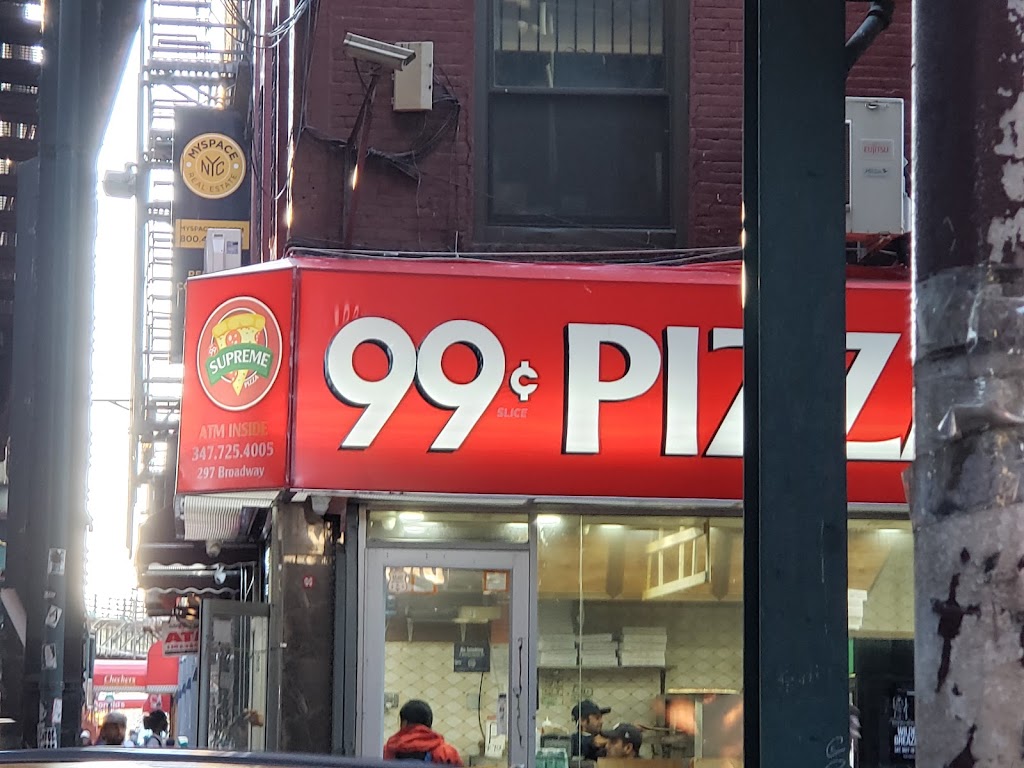 99¢ Supreme Pizza | 297 Broadway, Brooklyn, NY 11211, USA | Phone: (347) 725-4005