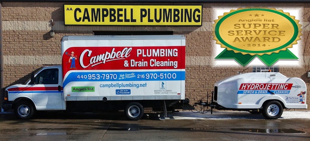 Campbell Plumbing & Drain Cleaning | 35886 Lakeland Blvd, Eastlake, OH 44095, USA | Phone: (216) 970-5100