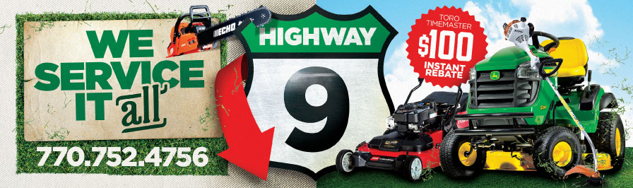 Highway 9 Mower Repair & Sales | 6730 Atlanta Hwy, Alpharetta, GA 30004, USA | Phone: (770) 752-4756