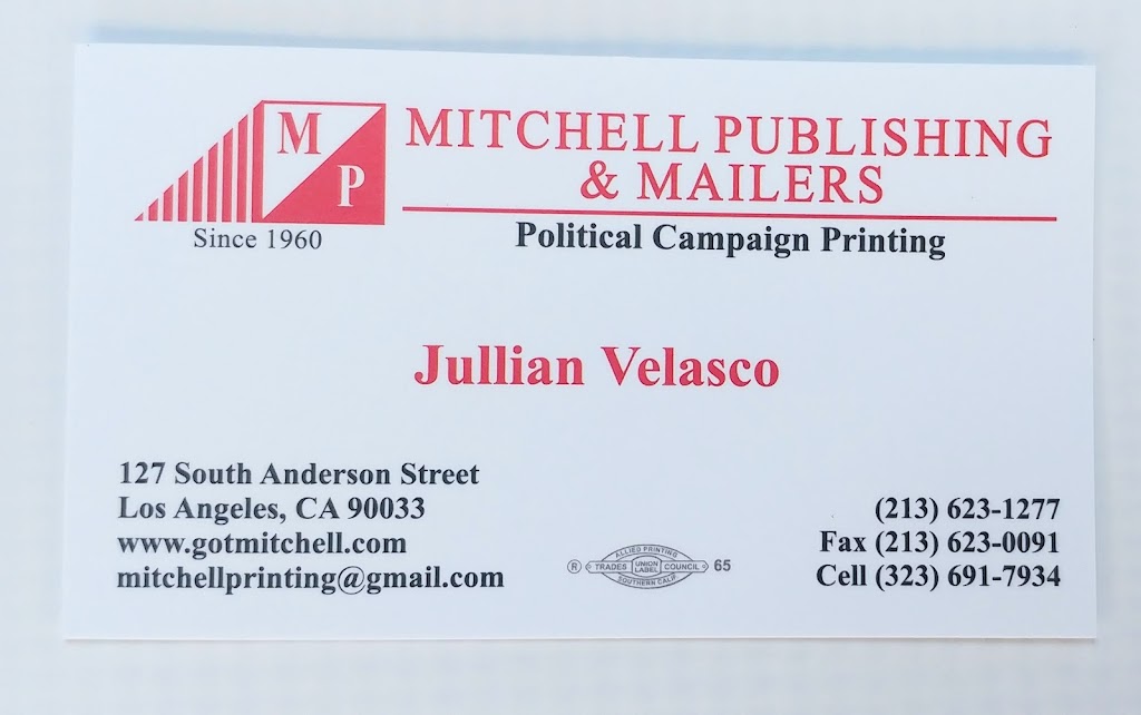 Mitchell Publishing & Mailers, Inc. | 127 S Anderson St, Los Angeles, CA 90033, USA | Phone: (213) 623-1277