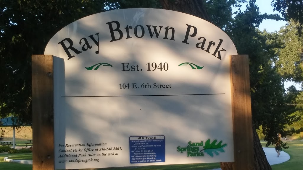 Ray Brown Park | 495 E 6th St #401, Sand Springs, OK 74063, USA | Phone: (918) 246-2561
