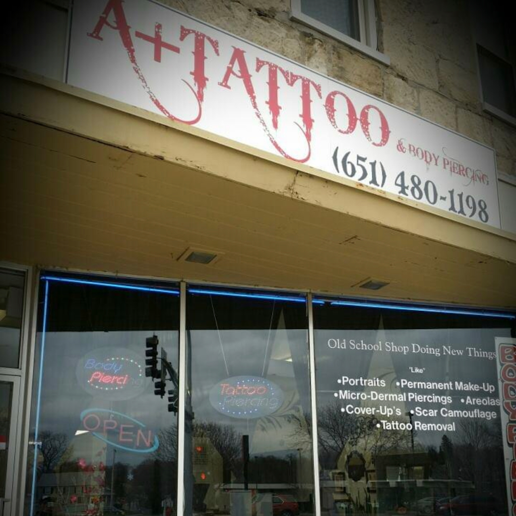 A Plus Tattoo & Body Piercing | 401 Vermillion St, Hastings, MN 55033, USA | Phone: (651) 480-1198