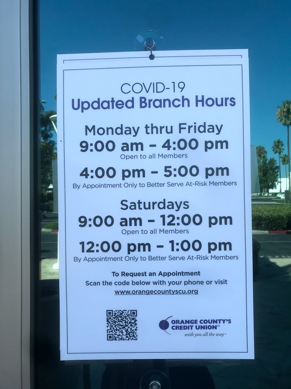 Orange County’s Credit Union - St. Andrew | 1721 E St Andrew Pl, Santa Ana, CA 92705, USA | Phone: (888) 354-6228