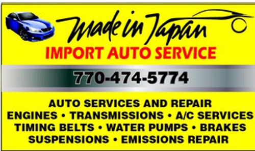 Made In Japan- Import Auto Service and Repair | 5734 N Henry Blvd, Stockbridge, GA 30281, USA | Phone: (770) 474-5774