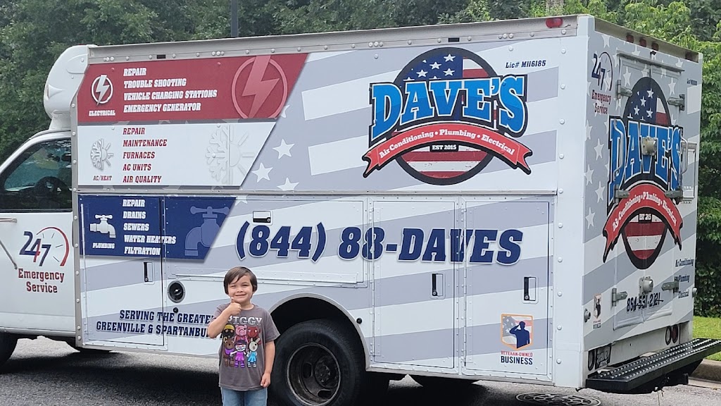 Daves Air Conditioning Plumbing & Electrical | 120 Belclaire Ct, Spartanburg, SC 29301, USA | Phone: (864) 531-2121