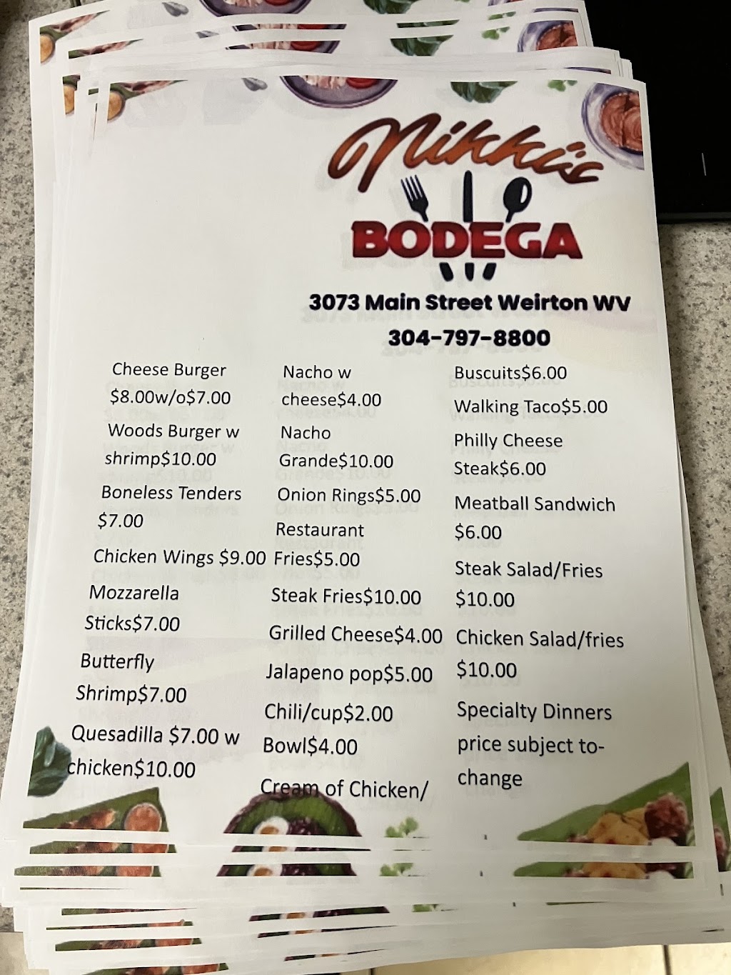 Nikki’s Bodega | 3073 Main St, Weirton, WV 26062, USA | Phone: (304) 797-8800