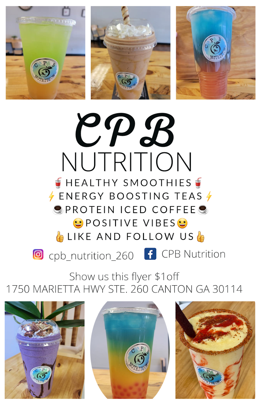 CPB NUTRITION | 1750 Marietta Hwy Suite 260, Canton, GA 30114, USA | Phone: (678) 683-1194