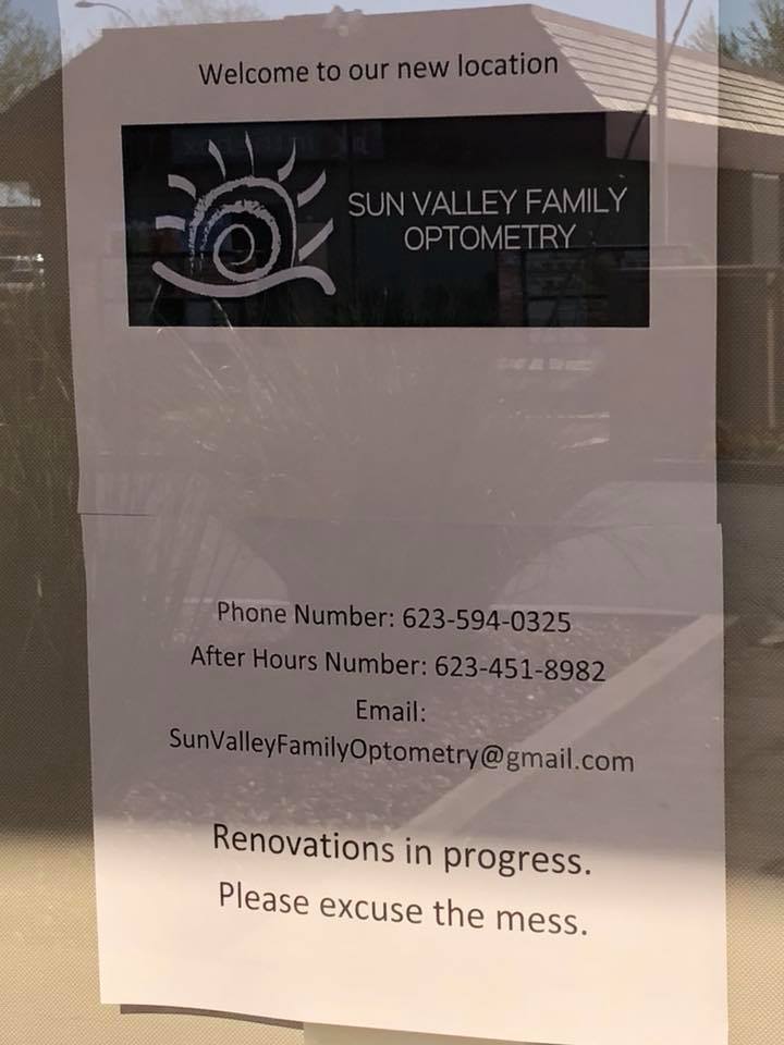 Sun Valley Family Optometry | 7075 W Bell Rd # 5, Glendale, AZ 85308, USA | Phone: (623) 594-0325