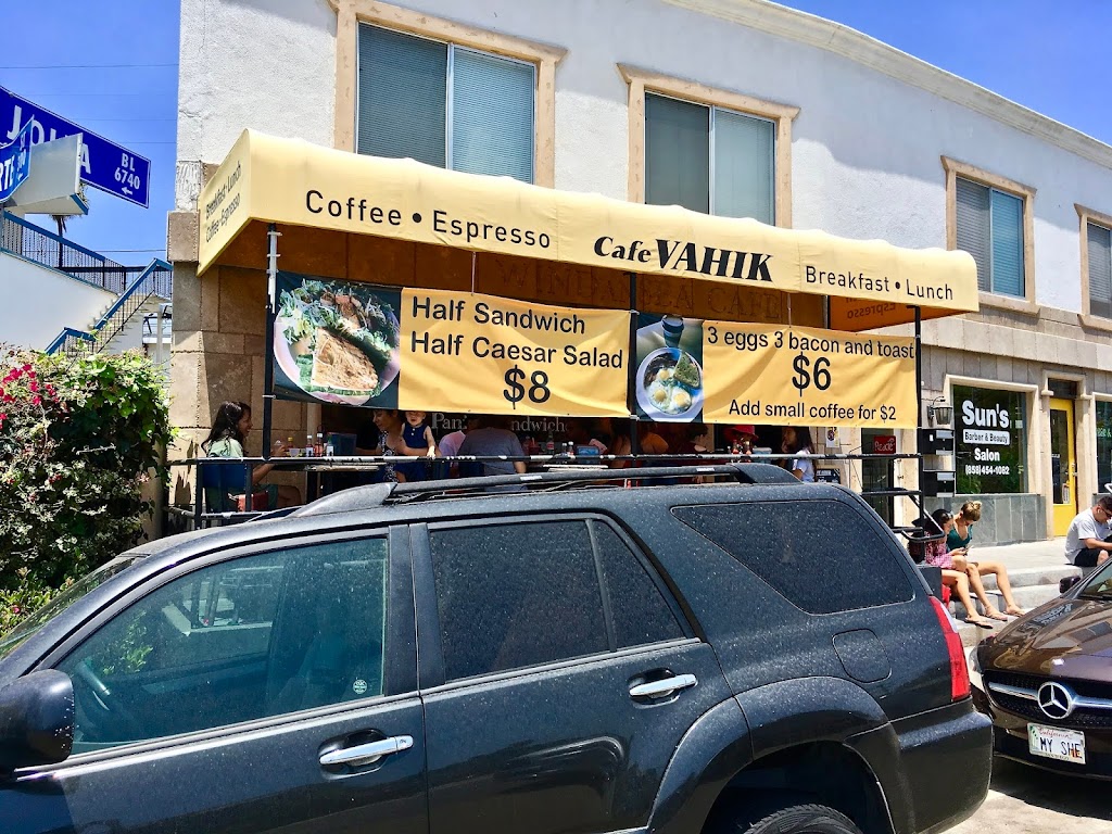 Café Vahik | 6780 La Jolla Blvd, La Jolla, CA 92037, USA | Phone: (858) 459-1895