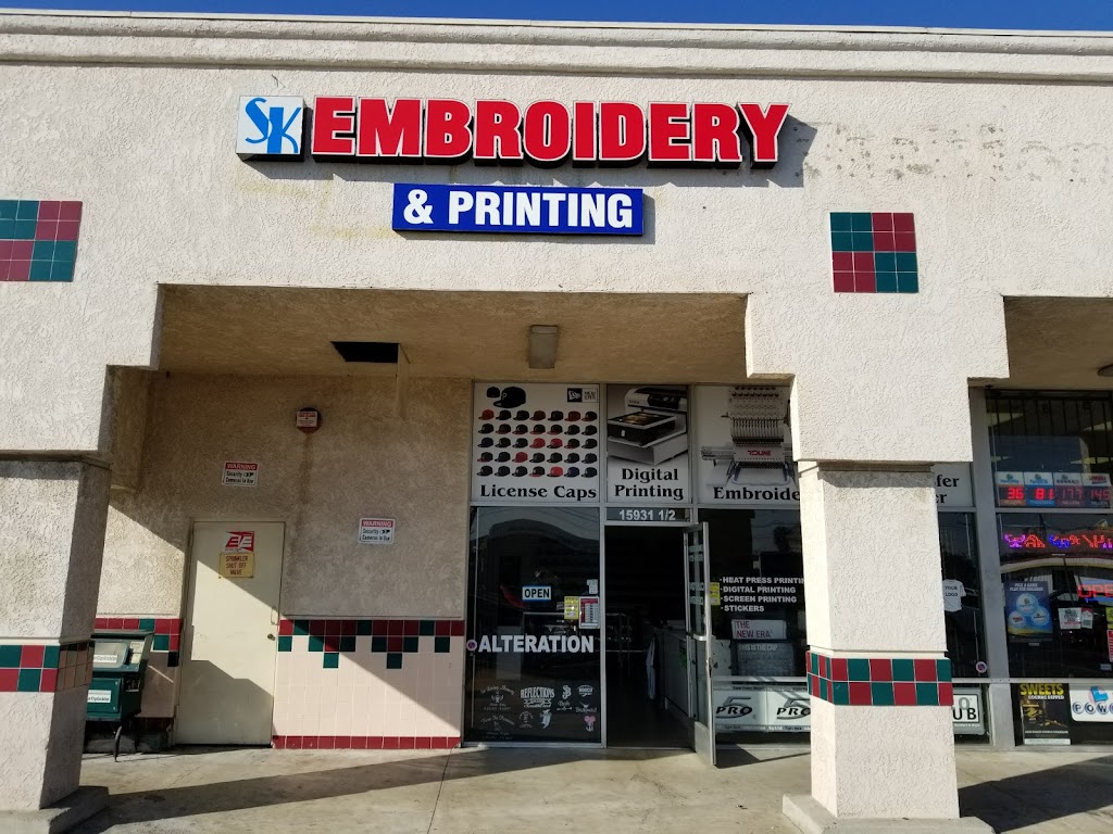 S K Embroidery | 15931 Pioneer Blvd, Norwalk, CA 90650, USA | Phone: (562) 924-5079