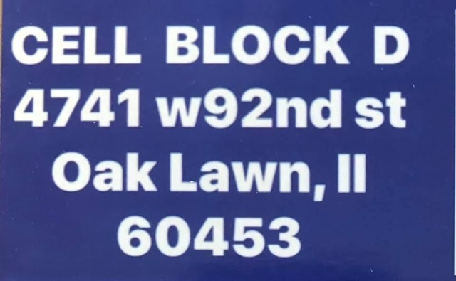 CELL BLOCK D | 4741 W 92nd St, Oak Lawn, IL 60453, USA | Phone: (708) 529-7771