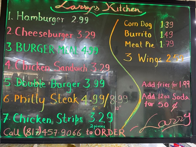 Larrys Kitchen | 2740 Sandy Ln, Fort Worth, TX 76112, USA | Phone: (817) 457-9066
