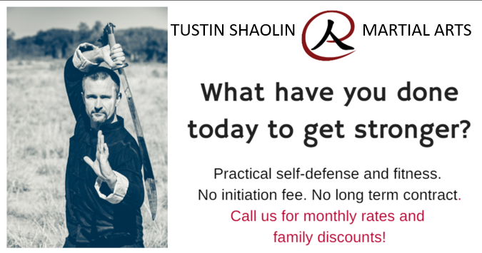 Tustin Shaolin Martial Arts | 104 W First St, Tustin, CA 92780, USA | Phone: (714) 508-0488