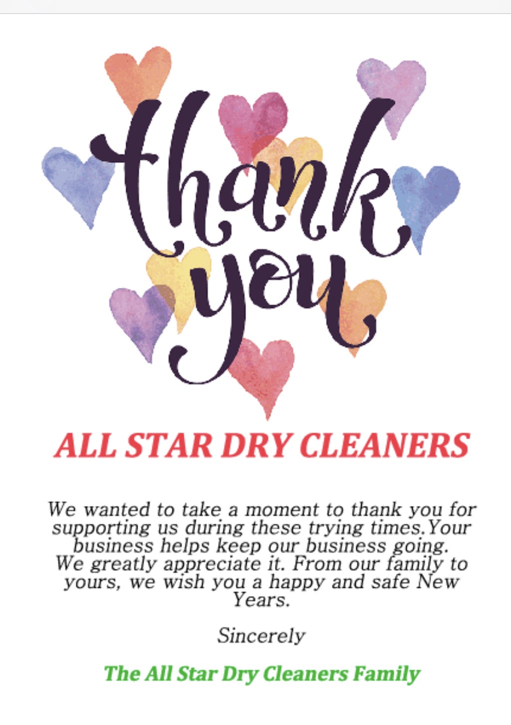 All Star Dry Cleaners. | 30910 Beck Rd, Novi, MI 48377, USA | Phone: (248) 926-8440