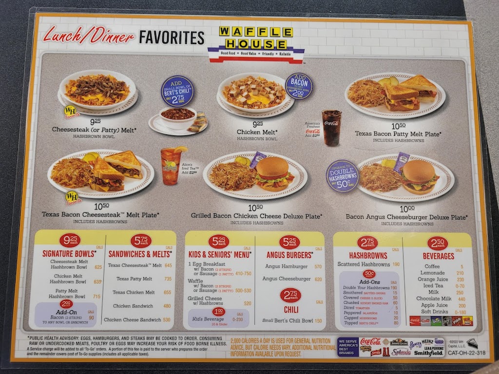 Waffle House | 2284 Gala Ave, Hubbard, OH 44425, USA | Phone: (330) 534-3000