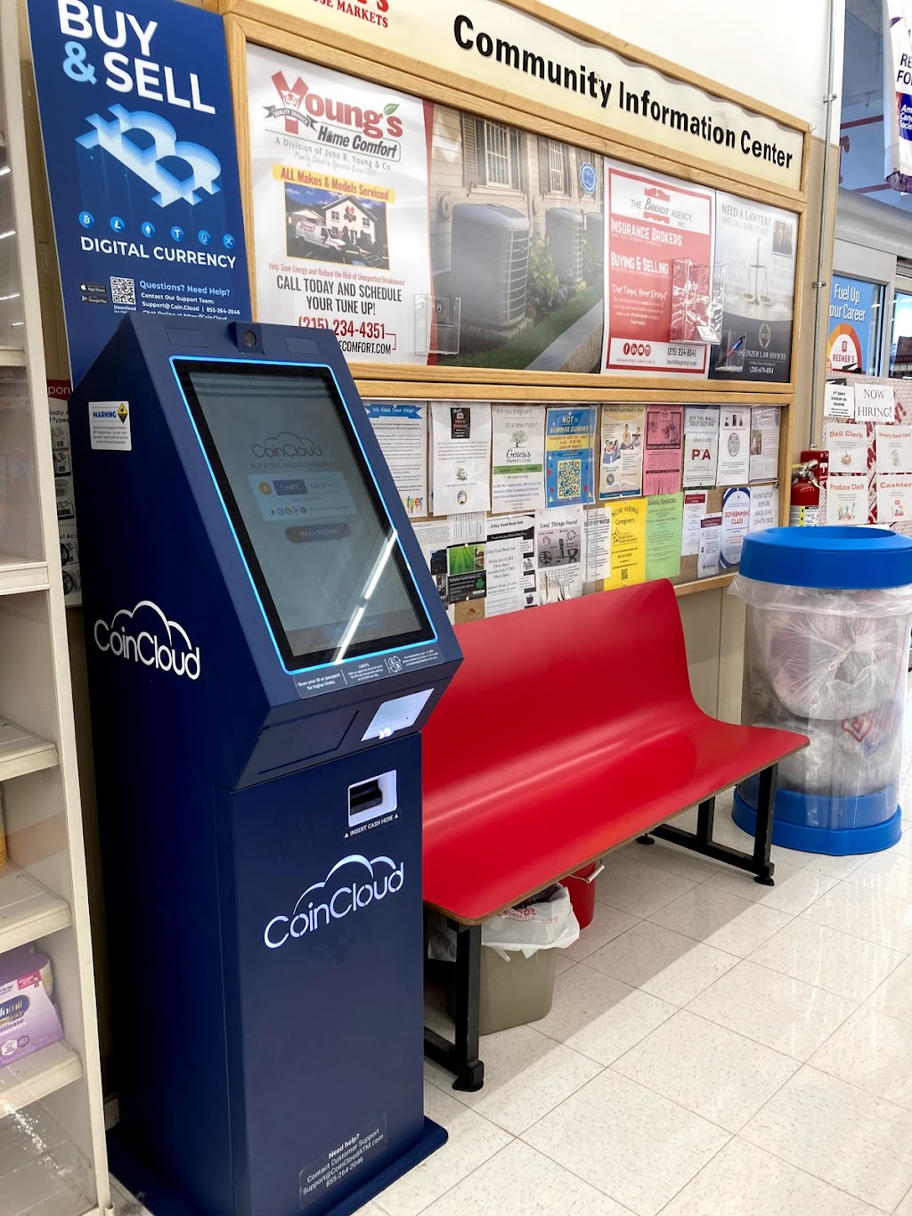 Coin Cloud Bitcoin ATM | 58 E 6th St, Red Hill, PA 18076, USA | Phone: (267) 313-5271