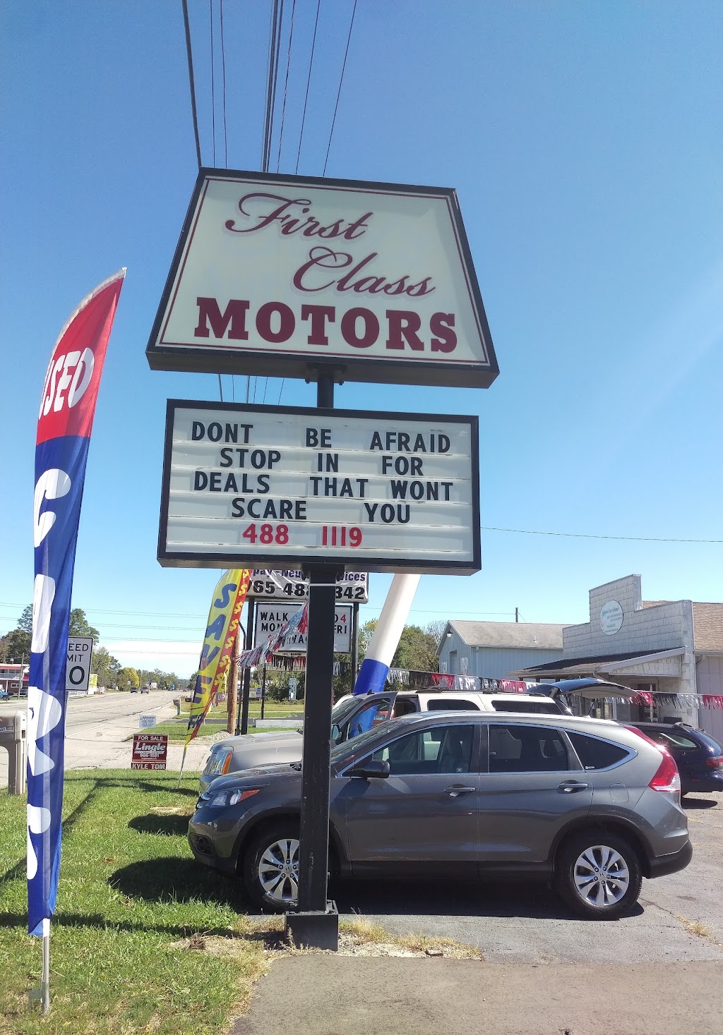 First Class Motors | 4113 W Natl Rd, Richmond, IN 47374, USA | Phone: (765) 488-1119